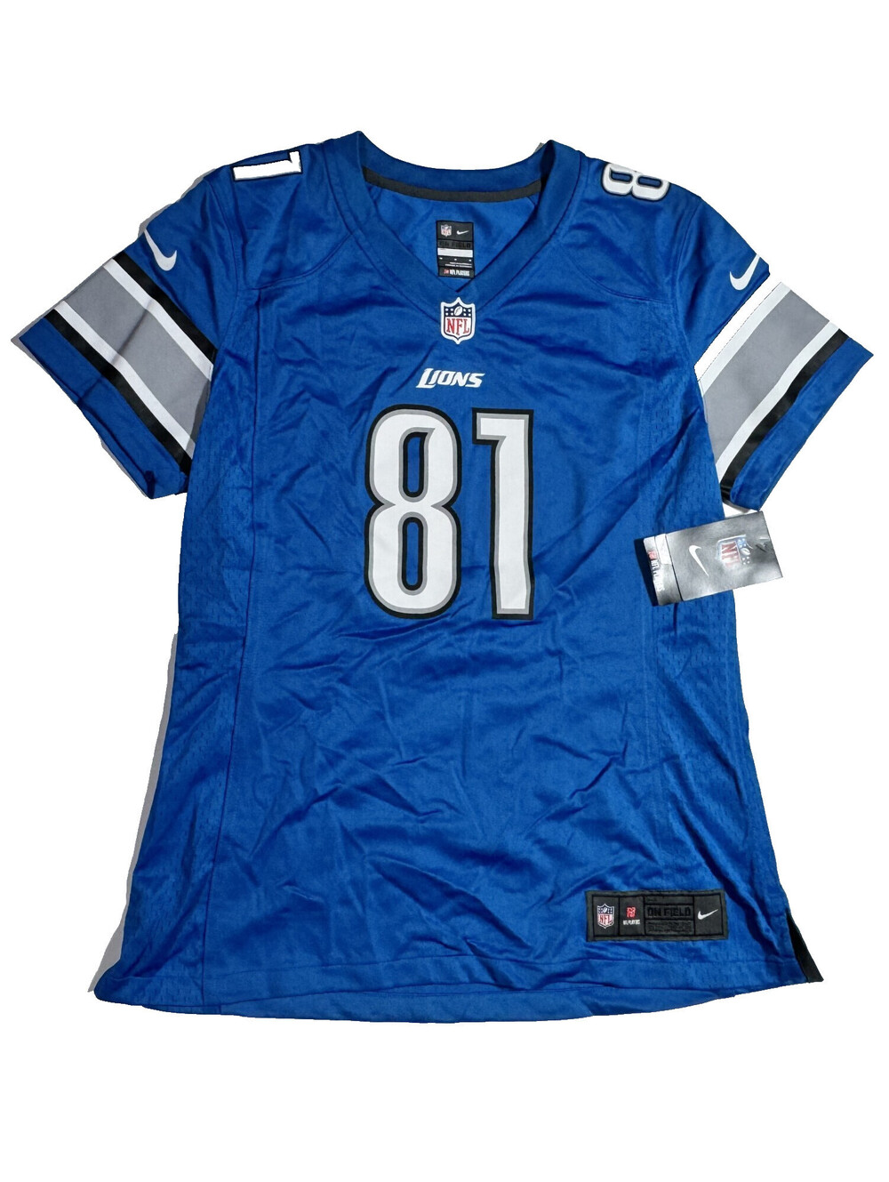 Calvin "Megatron" Johnson Detroit Lions #81 On Field Jersey Womens M NWT
